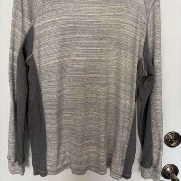 MENS CALVIN KLEIN SLIM FIT 100% COTTON GRAY LONG SLEEVE LOGO PULLOVER. SZ. XL - Picture 2 of 4